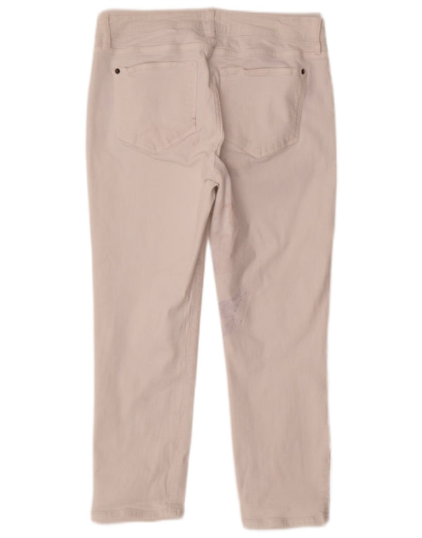 White Stuff Blugi slim cropped pentru femei UK 14 Large W30 L24 Bumbac