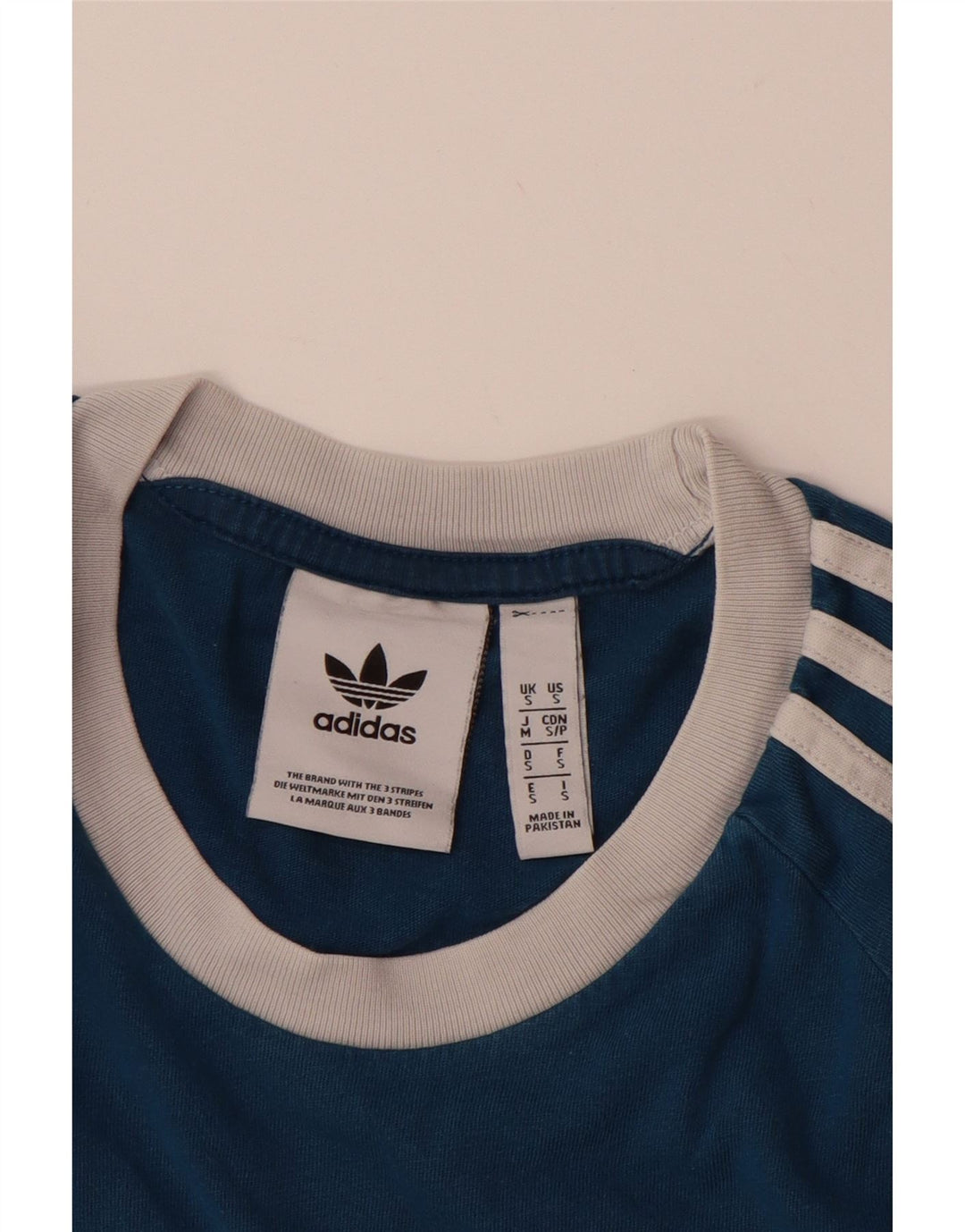ADIDAS Mens T-Shirt Top Small Blue Cotton