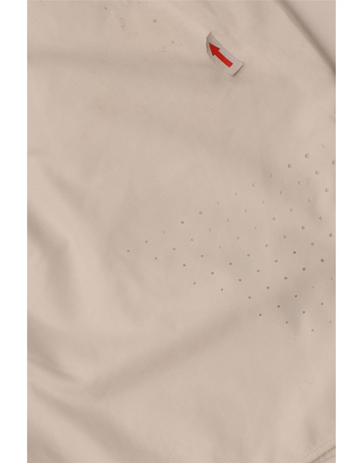 Pantaloni scurți sport Nike Dri Fit pentru femei UK 16, mari, alb, poliester
