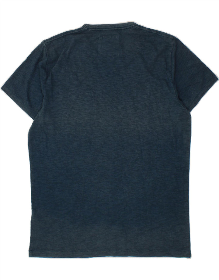 HOLLISTER Mens T-Shirt Top Medium Navy Blue Cotton Vintage Hollister and Second-Hand Hollister from Messina Hembry 