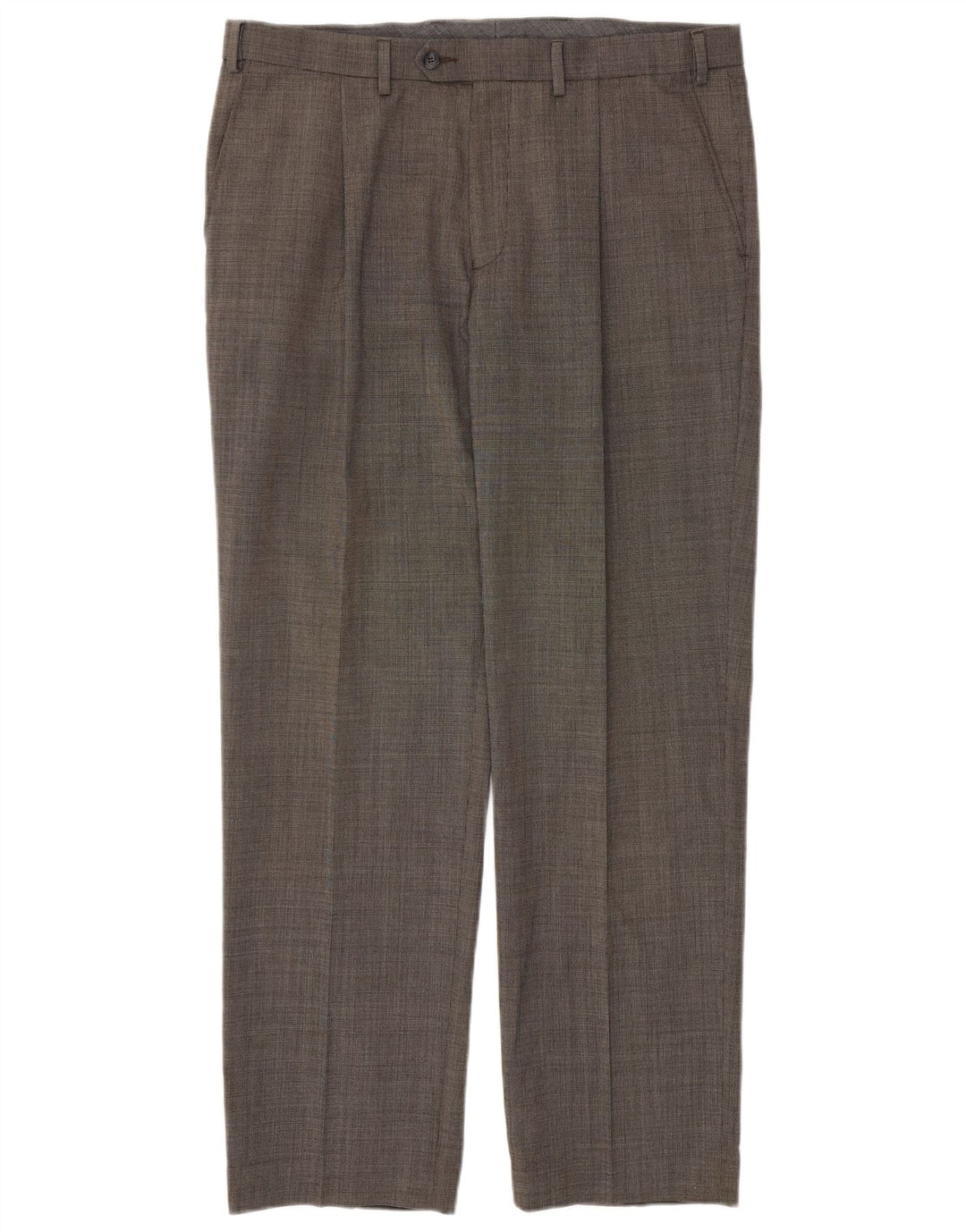 Pantaloni casual pentru bărbați Marks & Spencer, cu ajustare normală, L36 L31, poliester gri