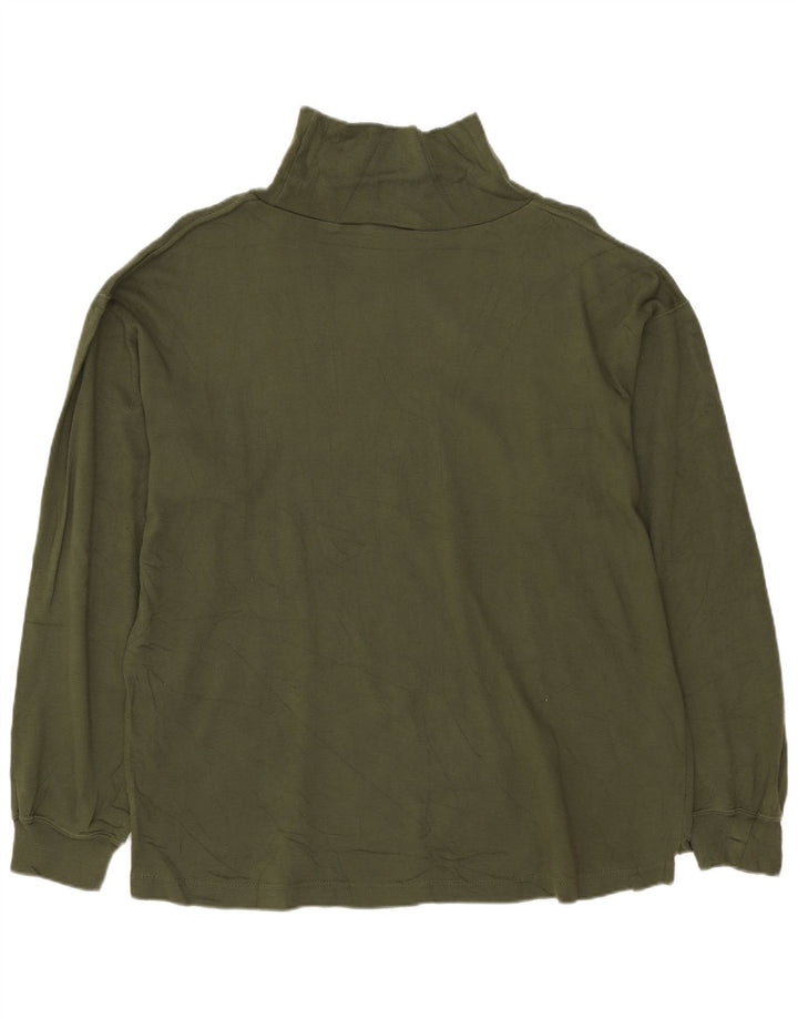 Top pentru femei Dockers cu mânecă lungă UK 14 Medium Khaki Bumbac