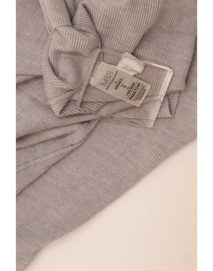 Pulover cardigan deschis pentru femei Marks & Spencer UK 10 mic gri