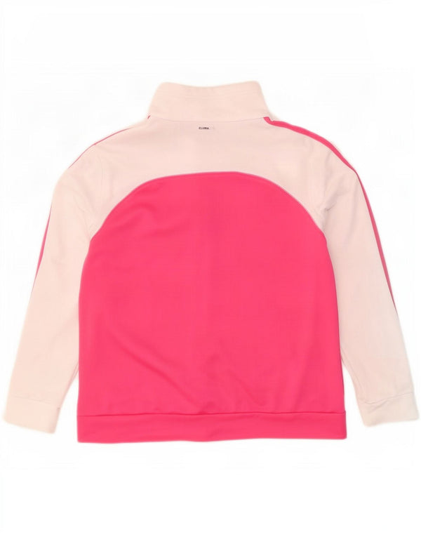 Jachetă de top pentru trening Climalite pentru femei, Marea Britanie 20/22 XL, roz colorblock
