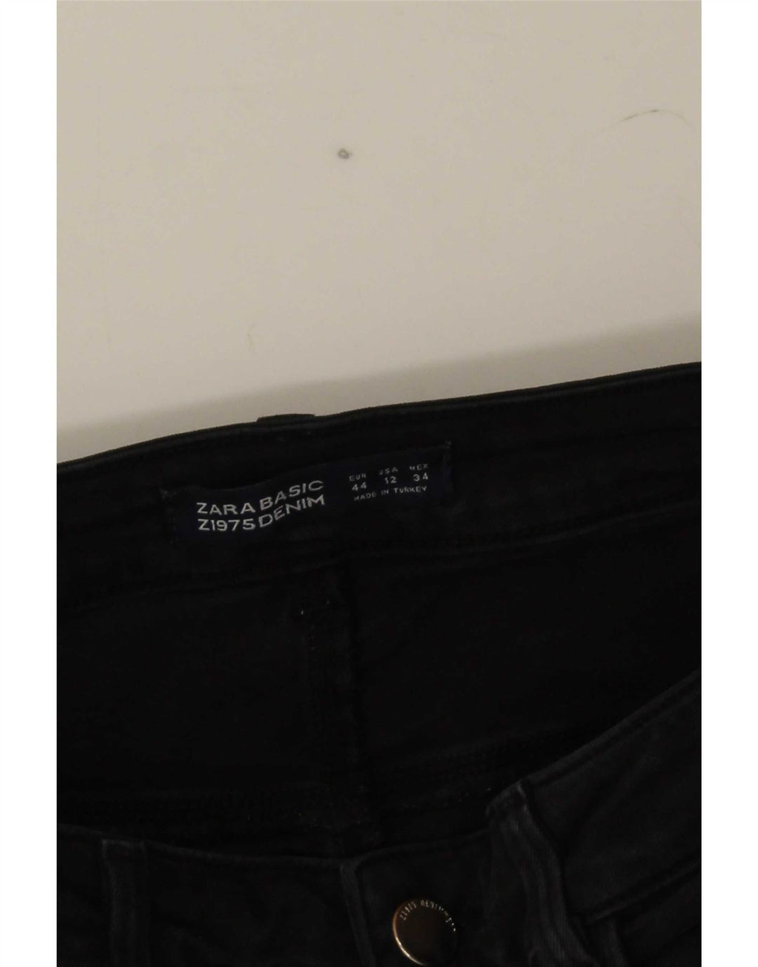 Blugi slim pentru bărbați Zara EU 44 Large W34 L28 Negri