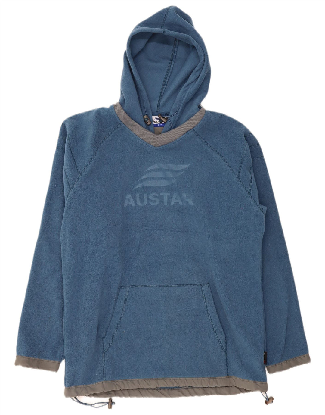 Pulover VINTAGE pentru bărbați, din lână, cu grafică, poliester mare, albastru