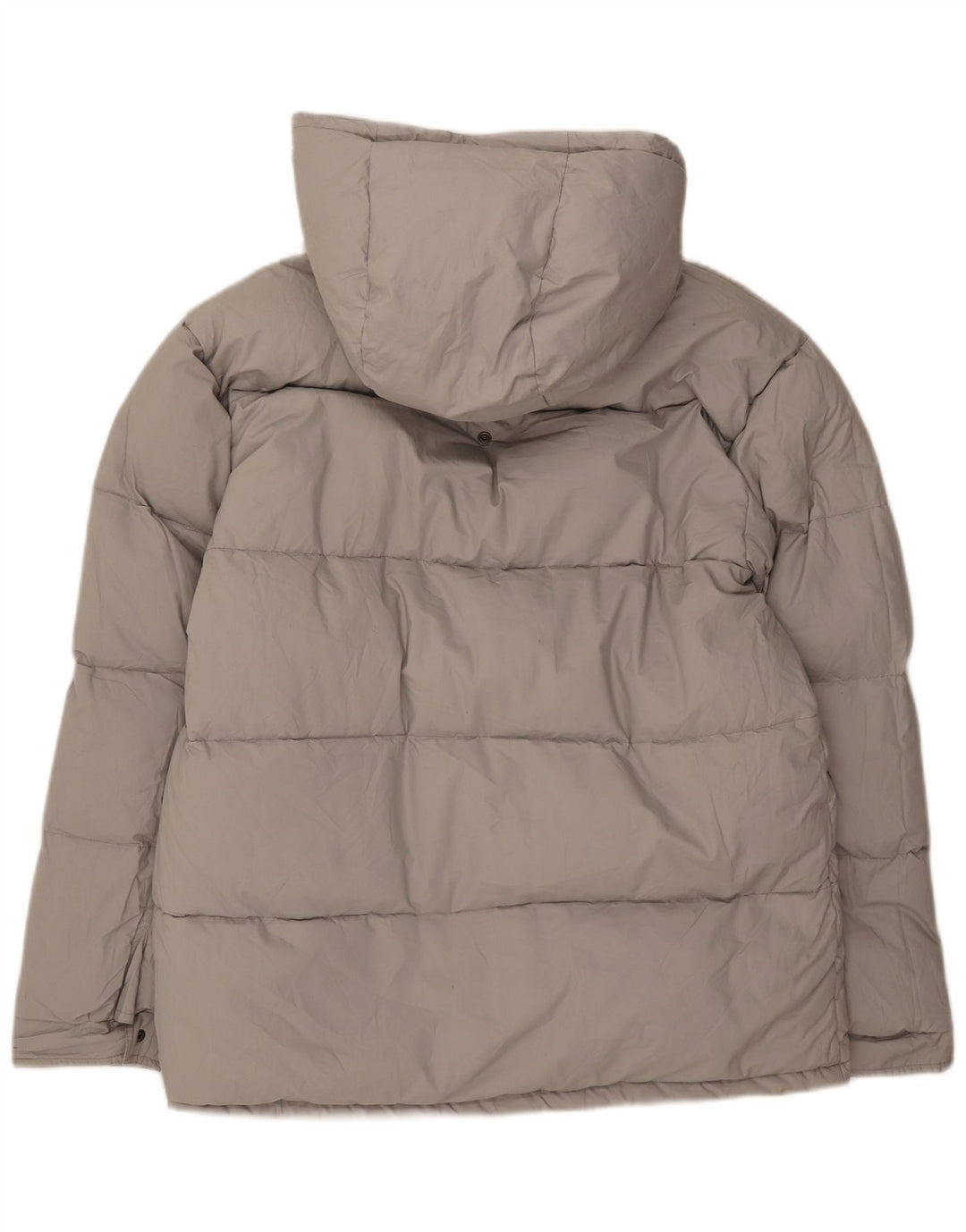 Jachetă căptușită reversibilă cu glugă pentru bărbați vintage UK 38 bumbac gri mediu
