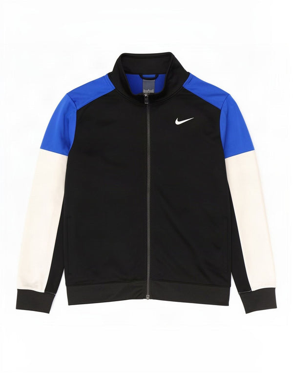 Jachetă de trening pentru băieți Nike 13-14 ani XL Poliester color bloc negru