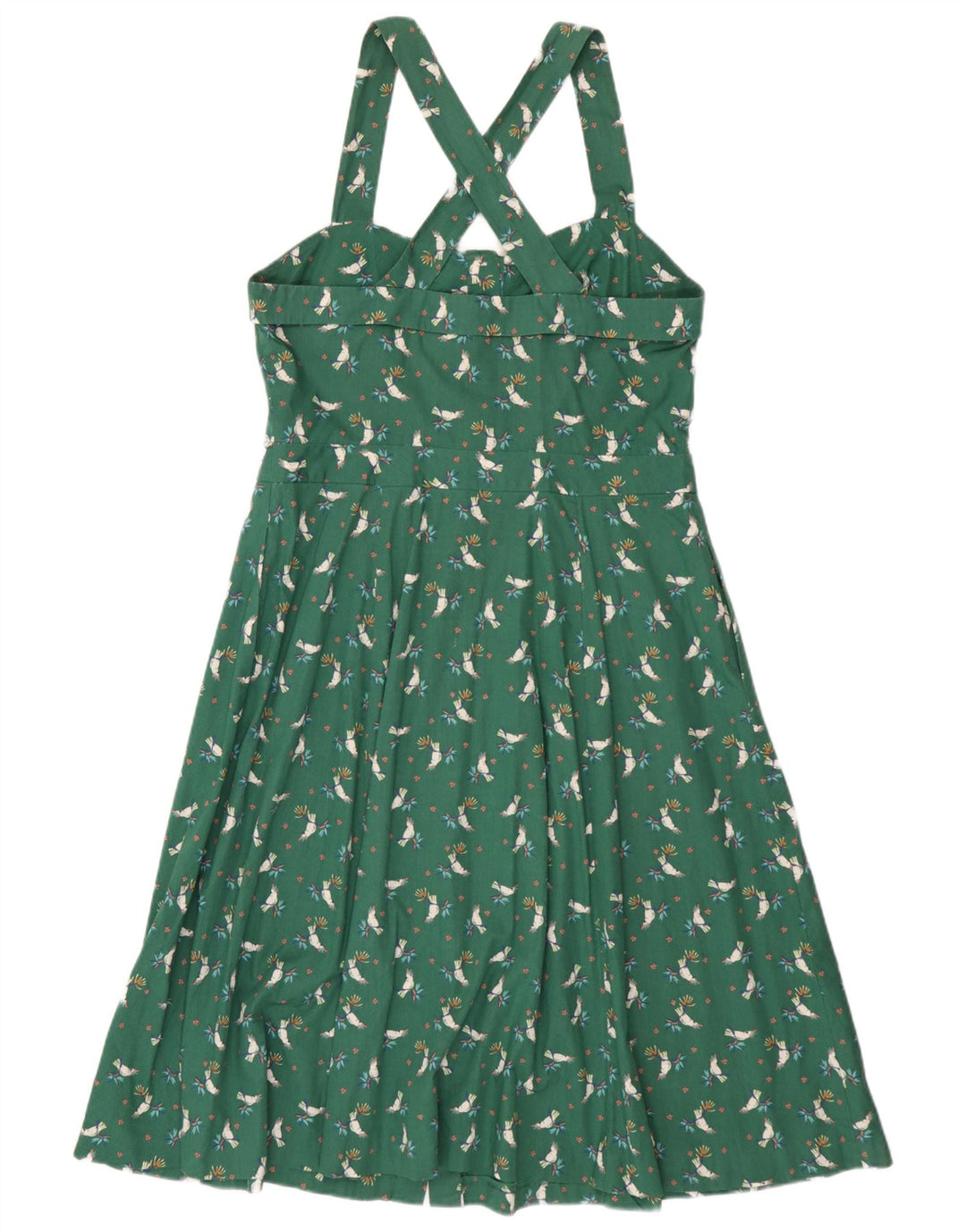 Rochie EDC pentru femei IT 42 Bumbac Floral Verde Mediu