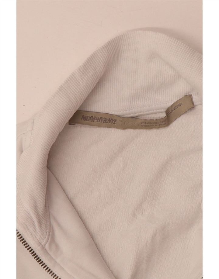 MURPHY & NYE Jachetă de trening grafică pentru femei UK 10 Small White