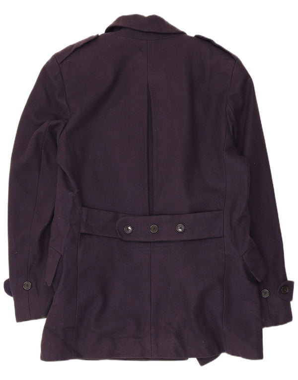 Trenci pentru bărbați French Connection UK 38 Mediu Lână virgină bleumarin