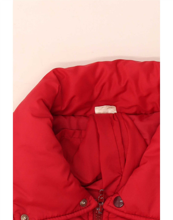 Jachetă căptușită vintage pentru femei IT 50 XL poliester roșu