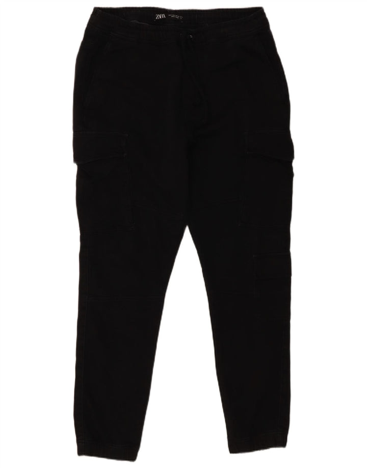 Pantaloni cargo pentru bărbați Zara Joggeri Mediu L31 L27 Negru