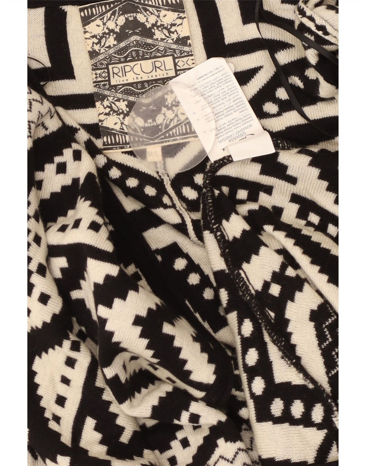 RIP CURL Pulover Poncho Cardigan supradimensionat pentru femei UK 14 Medium Negru
