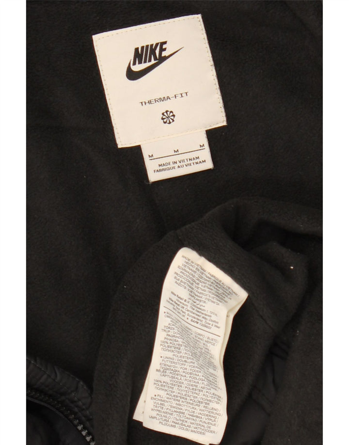 Jachetă de vânt cu glugă NIKE Therma-Fit pentru bărbați UK 38 Medium Black