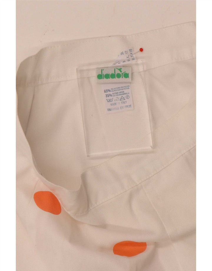 Fusta mini pentru femei Diadora UK 12 Medium W26 Poliester cu buline albe