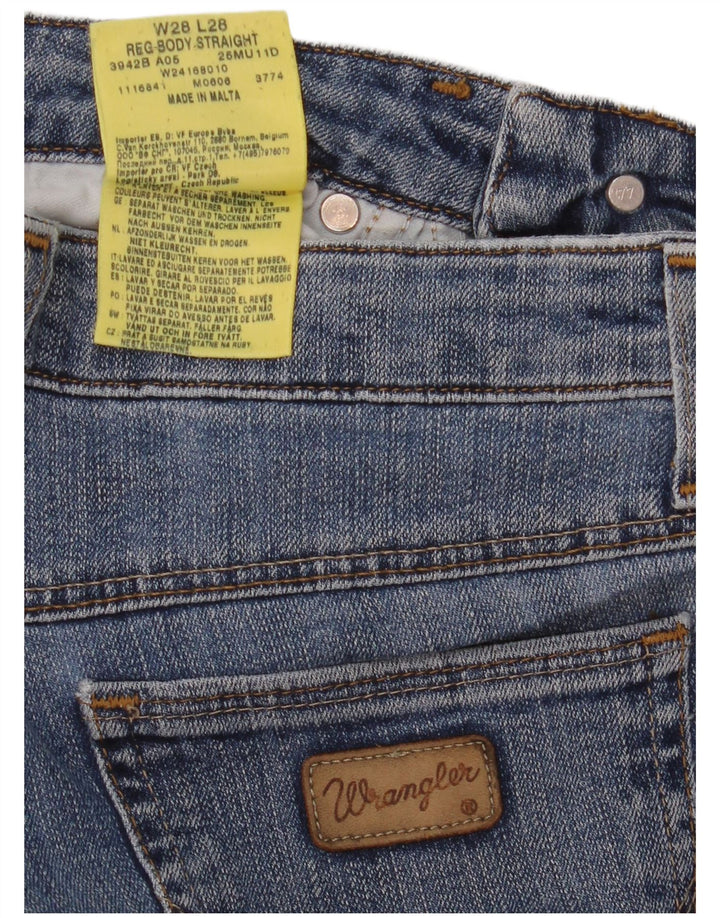 WRANGLER Blugi drepti pentru femei W28 L28 Bumbac albastru