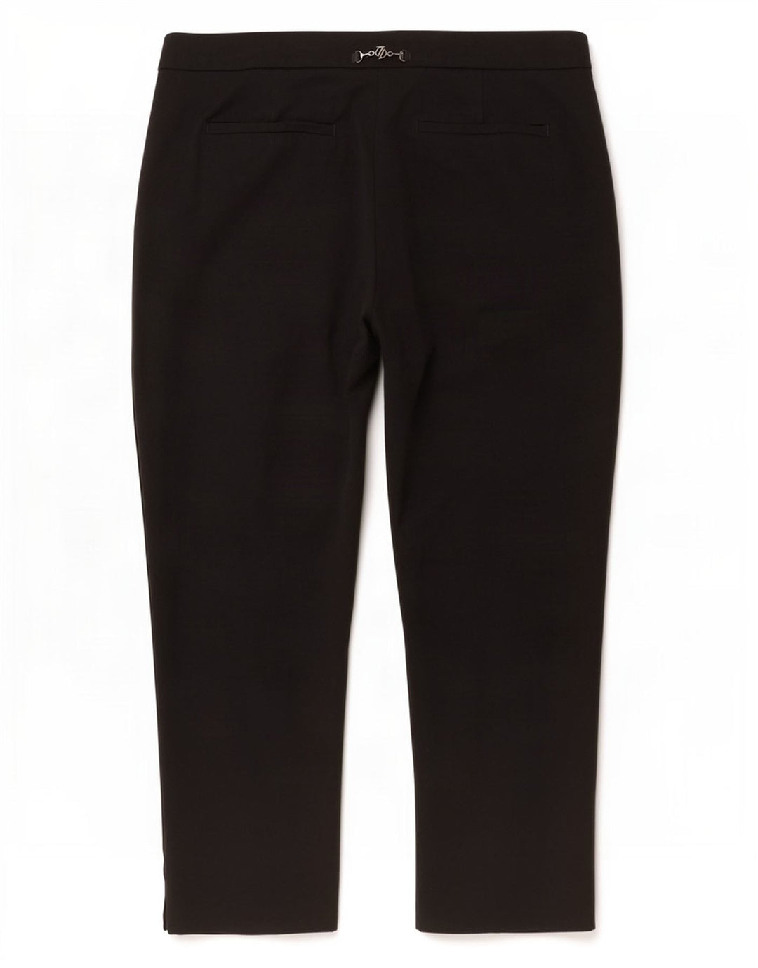 Pantaloni tăiați drept pentru femei Trussardi W32 L26 negri