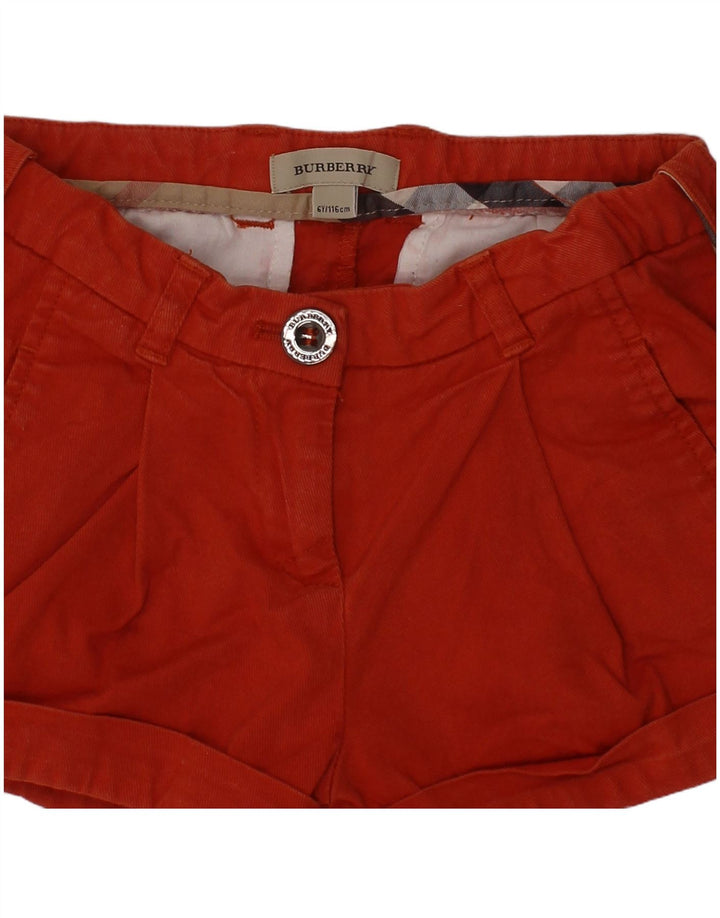 Burberry Shorts Chino Fete 5-6 Ani W22 Red Bumbac Clasic