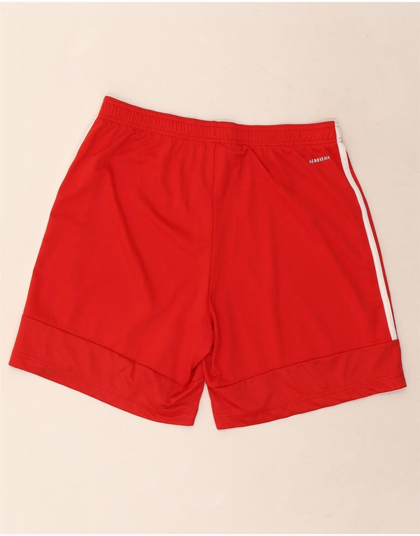 Pantaloni scurți sport pentru bărbați Adidas Aeroready, poliester roșu mediu