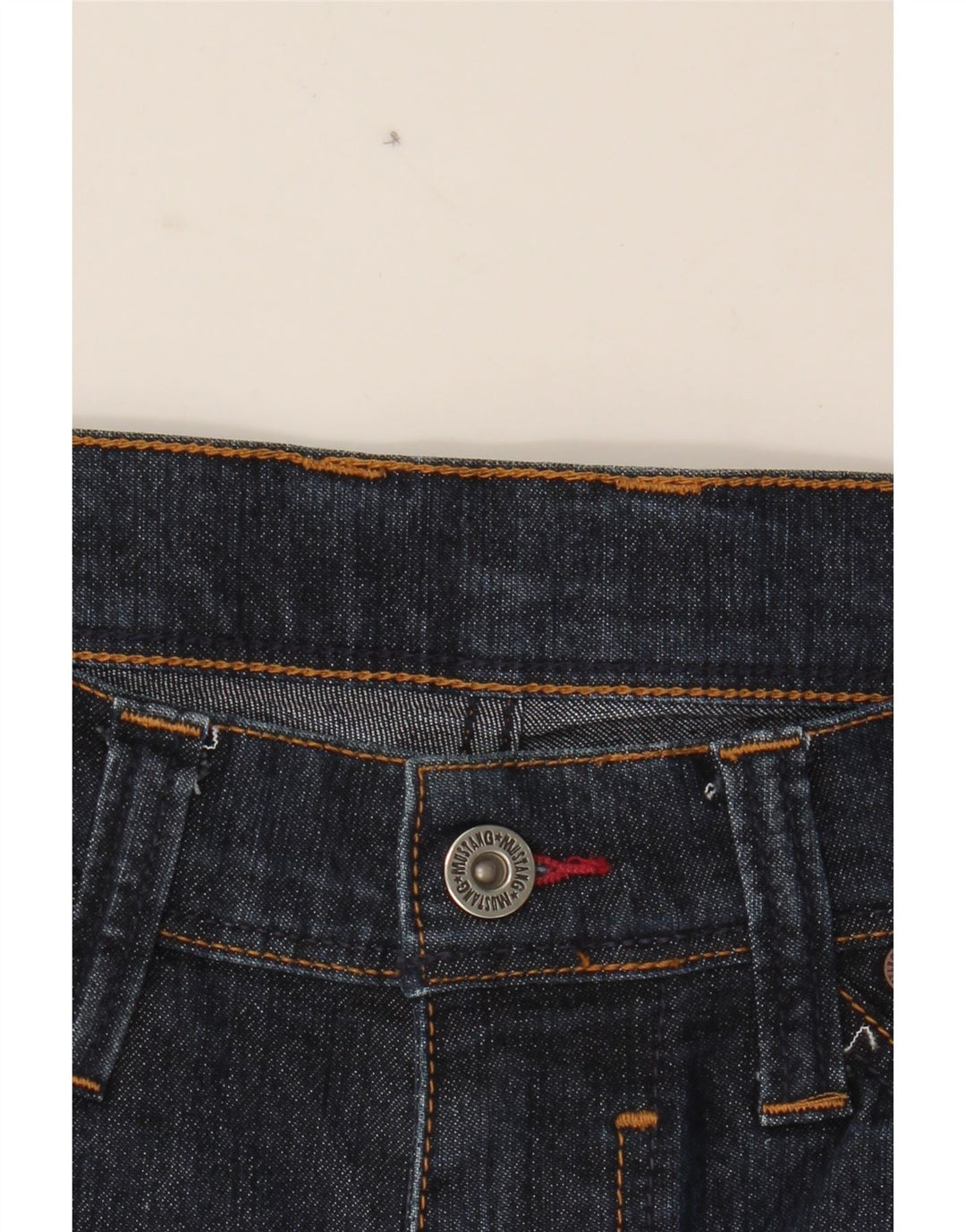 MUSTANG Mens Denim Shorts W29 Small Navy Blue Cotton Vintage Mustang and Second-Hand Mustang from Messina Hembry 