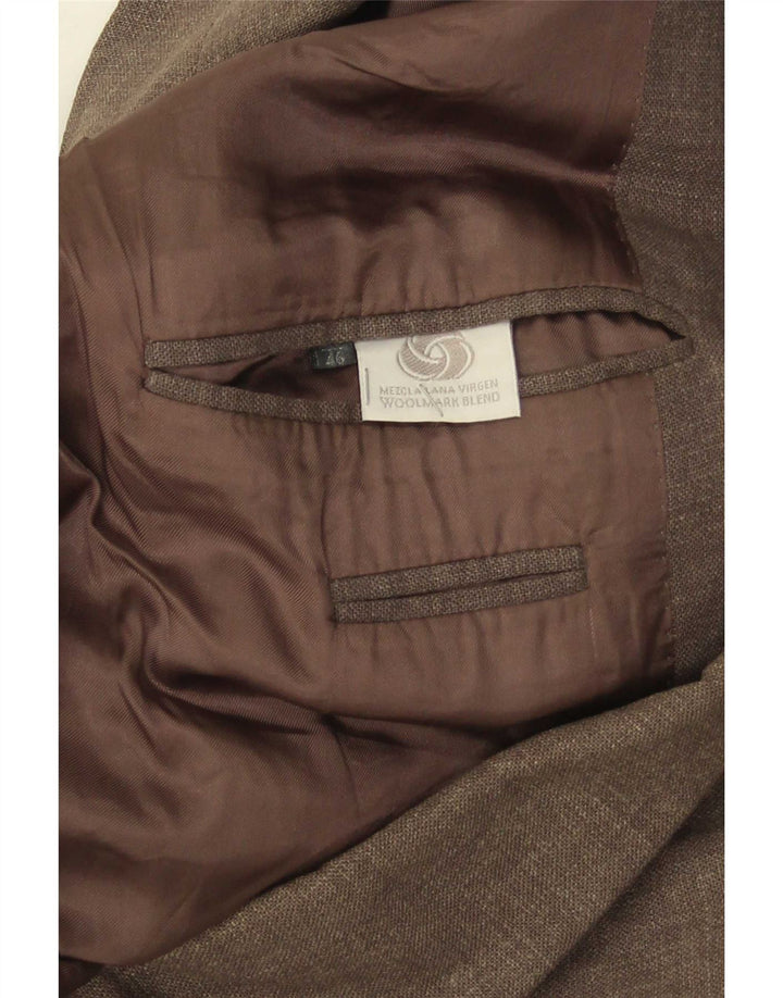 Massimo Dutti Jachetă pentru bărbați cu 3 nasturi UE 46 Lână mică, gri