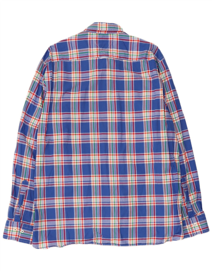 Cămașă personalizată pentru bărbați Tommy Hilfiger, XL, bumbac cu carouri albastre