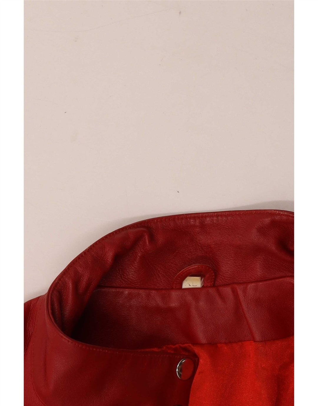 Jachetă din piele vintage pentru femei UK 18 XL Roșu
