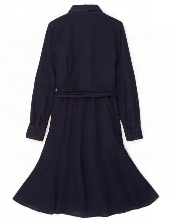 Rochie cămașă cu volane în față pentru femei Ralph Lauren US 4 Small In Bluemarin