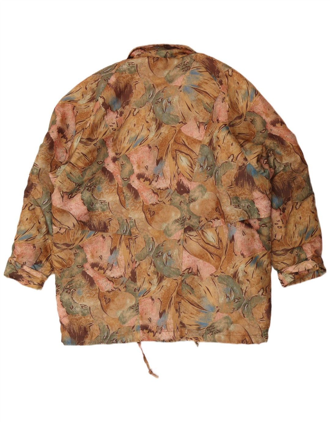 Jachetă vintage pentru femei, UK 20 2XL, multicolor, cu flori din poliester