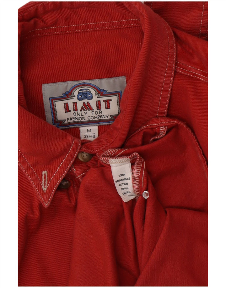 Cămașă din denim pentru bărbați Limit Mărimea 39/40 Bumbac roșu mediu