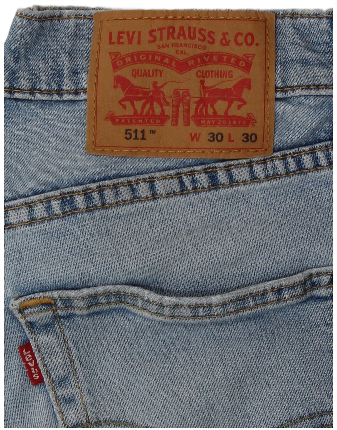 Blugi Levi's 511 Slim pentru bărbați W30 L30 Bumbac albastru