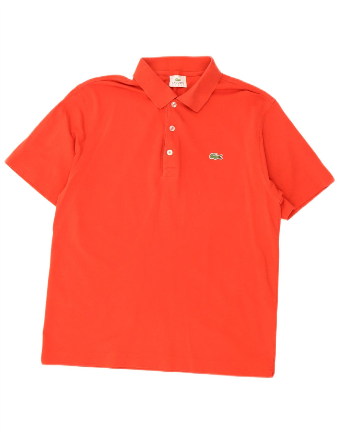 Tricou polo Lacoste pentru bărbați, mărimea 4, bumbac roșu mediu