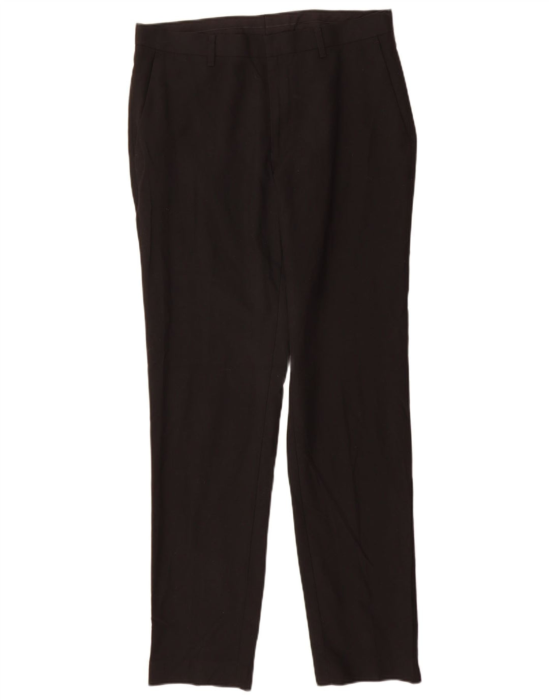 Marks & Spencer Pantaloni de costum slim pentru bărbați L32 L33 Poliester negru