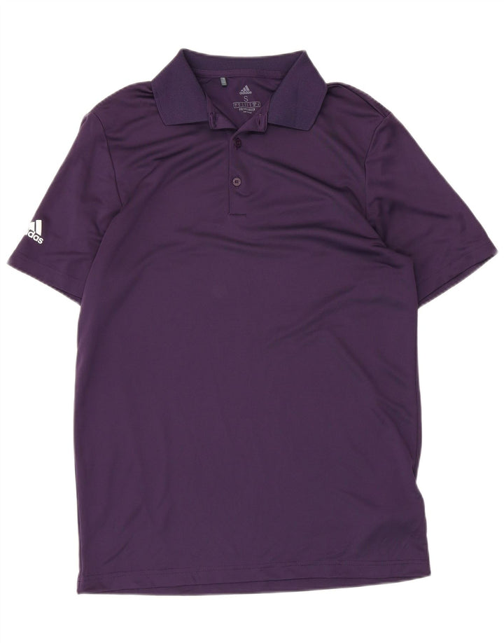 Tricou polo ADIDAS Primegreen pentru bărbați, poliester violet mic