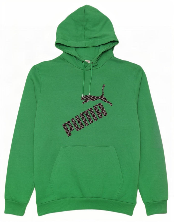 Pulover pentru bărbați Puma Graphic Hoodie, verde mediu