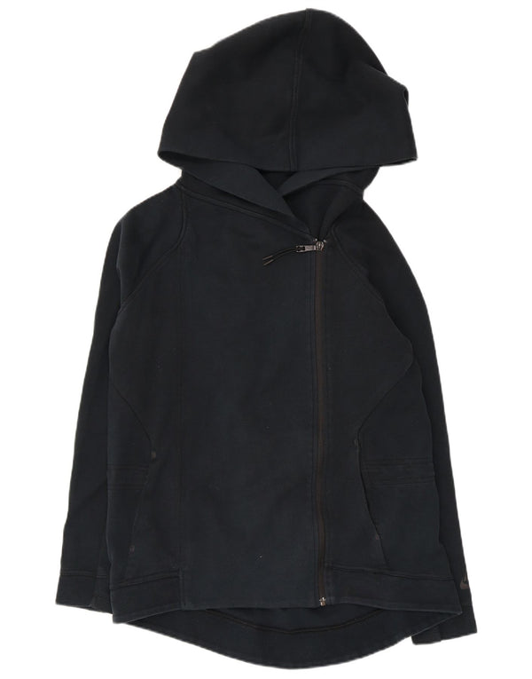 Pulover NIKE pentru femei, supradimensionat, cu fermoar, UK 10, bumbac, albastru bleumarin