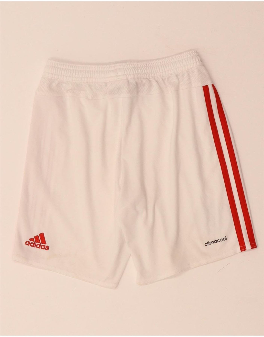 Pantaloni scurți sport Manchester United ADIDAS 9-10 ani, alb, poliester