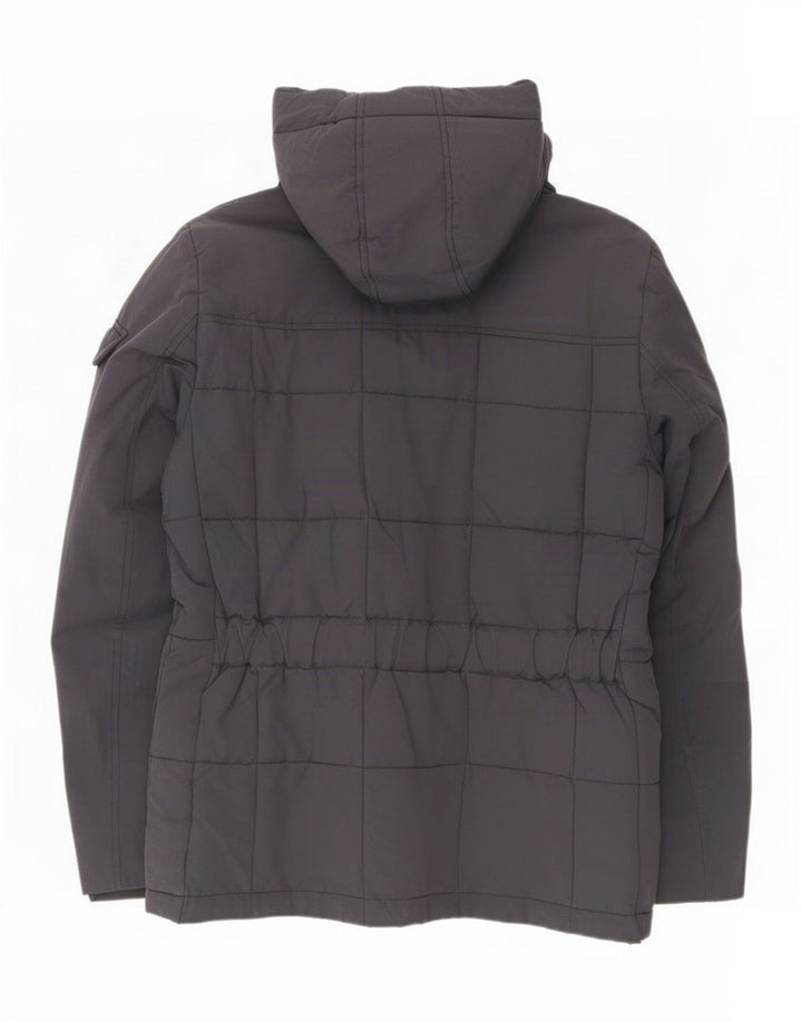 Jachetă căptușită cu glugă Woolrich pentru bărbați UK 40 mare, nailon bleumarin