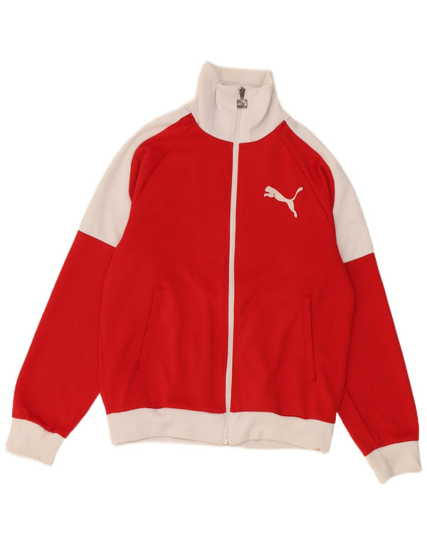 Jachetă de trening cu grafic Puma pentru fete 15-16 ani, roșu, color block