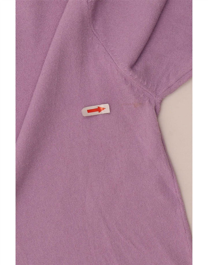 Top femeie Zara cu mâneci 3/4 UK 12 Viscoză violet mediu
