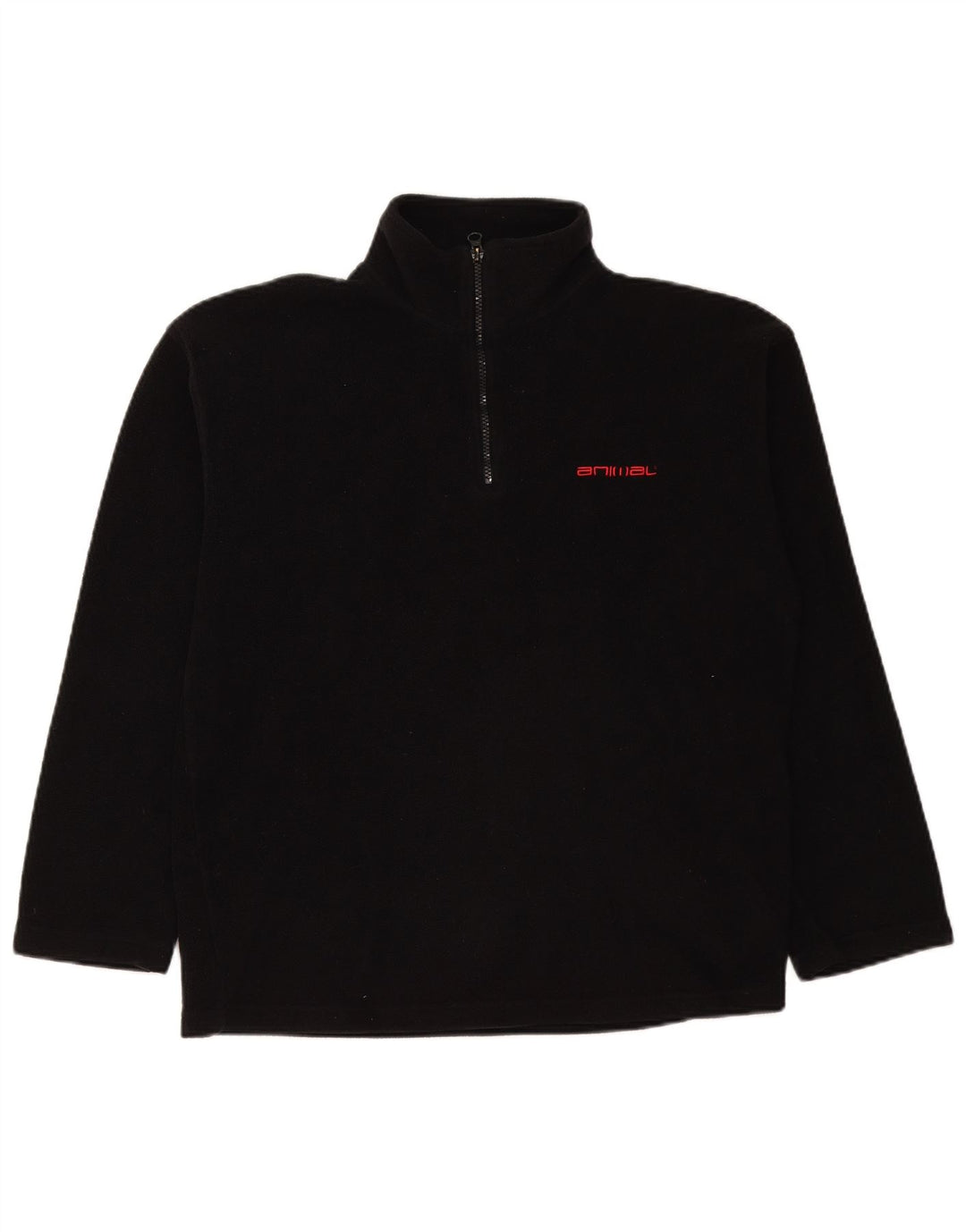 Jumper pentru bărbați ANIMAL, cu fermoar și gât, din lână, poliester mare, negru