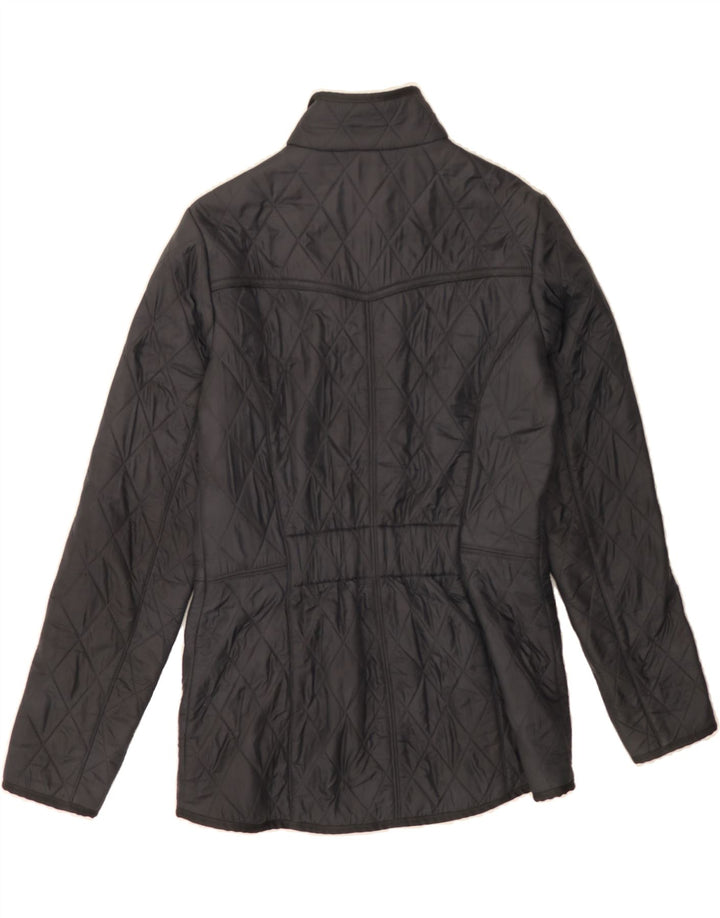 BARBOUR Womens Quilted Jacket UK 10 Small Black Vintage Barbour and Second-Hand Barbour from Messina Hembry 