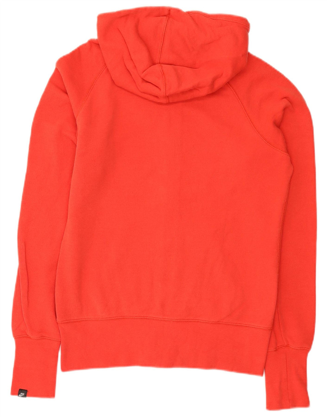 Pulover Nike pentru femei, cu fermoar, cu glugă, UK 14, bumbac roșu mediu