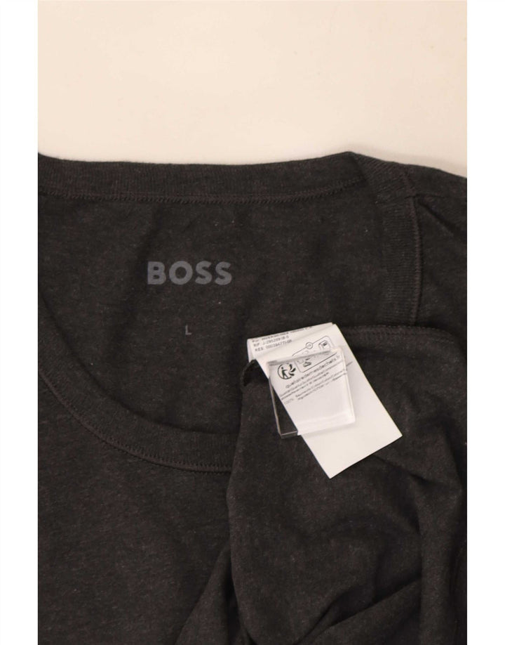Tricou pentru bărbați Hugo Boss Top mare bumbac gri