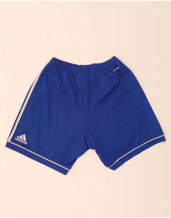 Pantaloni scurți sport pentru bărbați Adidas Climalite, poliester mic, albastru