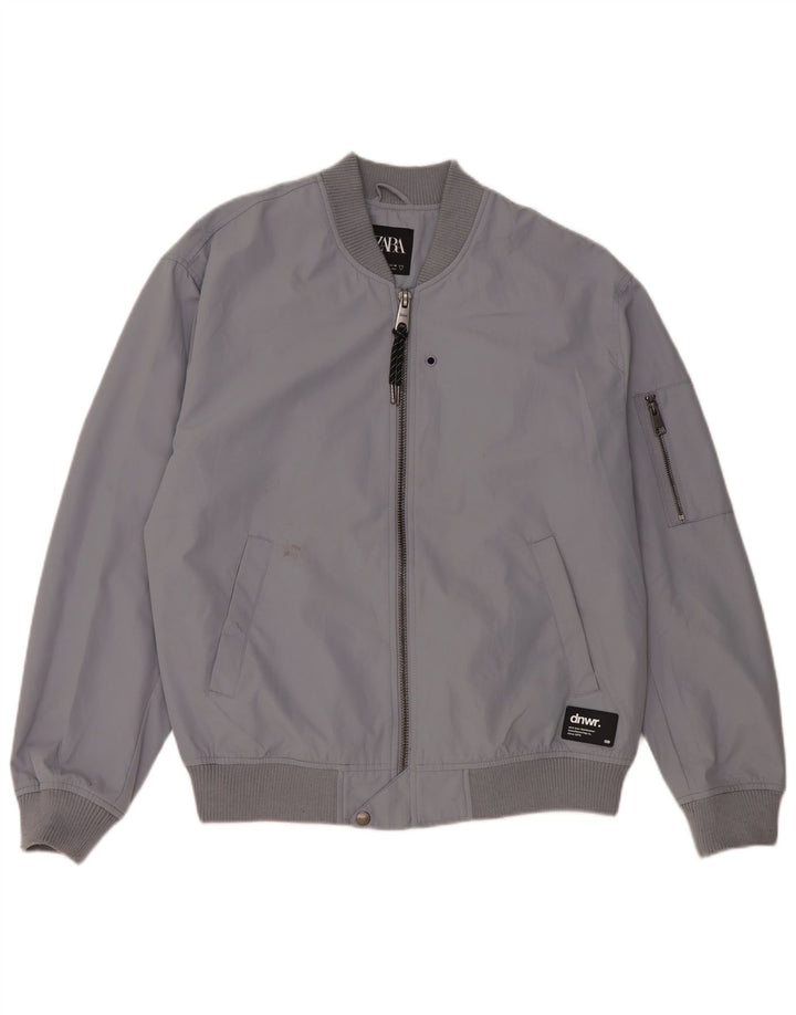 Bomber pentru bărbați Zara UK 38 Medium Gri Poliester