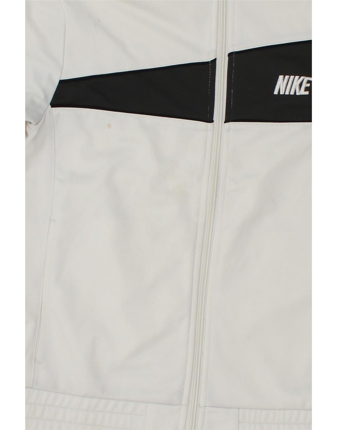 Jachetă de trening pentru băieți NIKE 10-11 ani, mediu alb, color block
