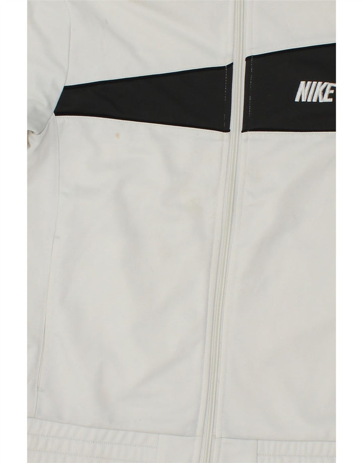 Jachetă de trening pentru băieți NIKE 10-11 ani, mediu alb, color block