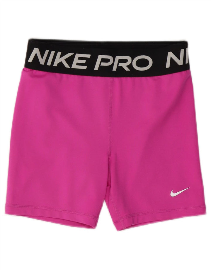 Pantaloni scurți sport pentru fete Dri Fit Graphic NIKE 13-14 ani XL roz colorblock
